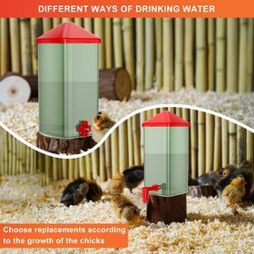 Red horizontal nipple on ZenxyHoC waterer provides an alternative method.