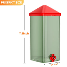 Translucent ZenxyHoC waterer bucket shows water level at a glance.