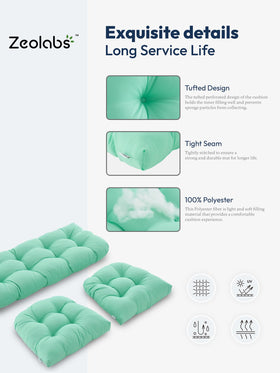 ZEOLABS second U-shape cushion complements outdoor seating with uniform comfort.