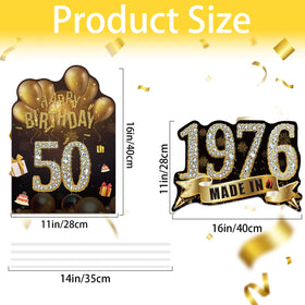 Zeptrix Made-in-1976 Yard Decor highlights milestone year with bold contrast