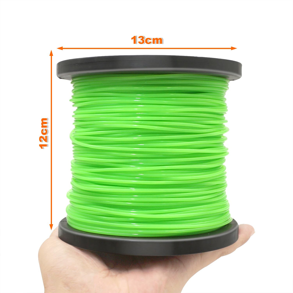 Zeqeey spool-loaded trimmer line, easy loading and storage.