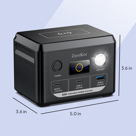 ZeroKor 100W compact LiFePO4 battery pack highlighting safe energy for portable use