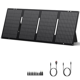 ZeroKor 60W folded panel, compact storage for travel and camping.