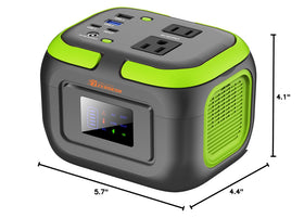 ZeroKor display shows battery level and output status for easy monitoring.