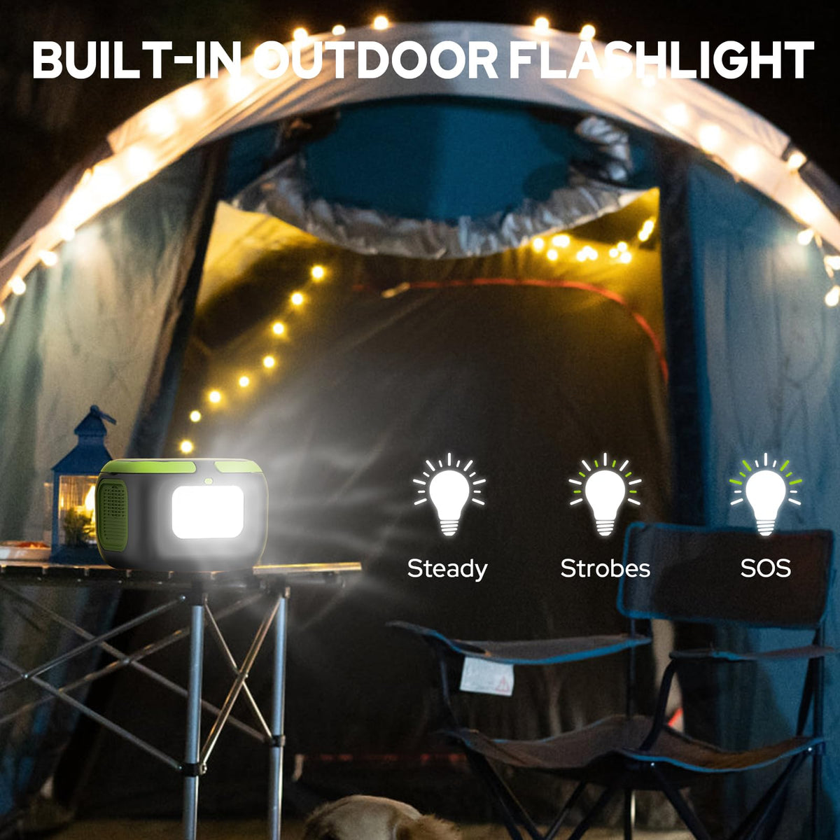 ZeroKor ideal for tents, road trips, and emergencies with included adapters.
