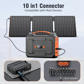 ZeroKor solar panel USB-A output enabling QC3.0 charging