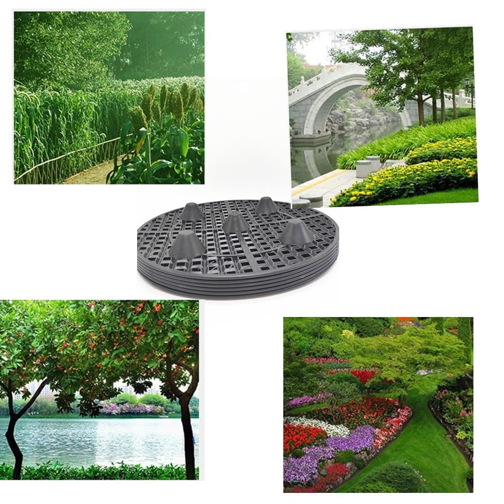 Zeromall table or floor planter holder supports decorative pots.