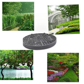 Zeromall table or floor planter holder supports decorative pots.