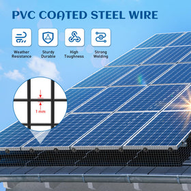 ZeroPone removable PVC-coated pigeon netting keeps critters out with air flow
