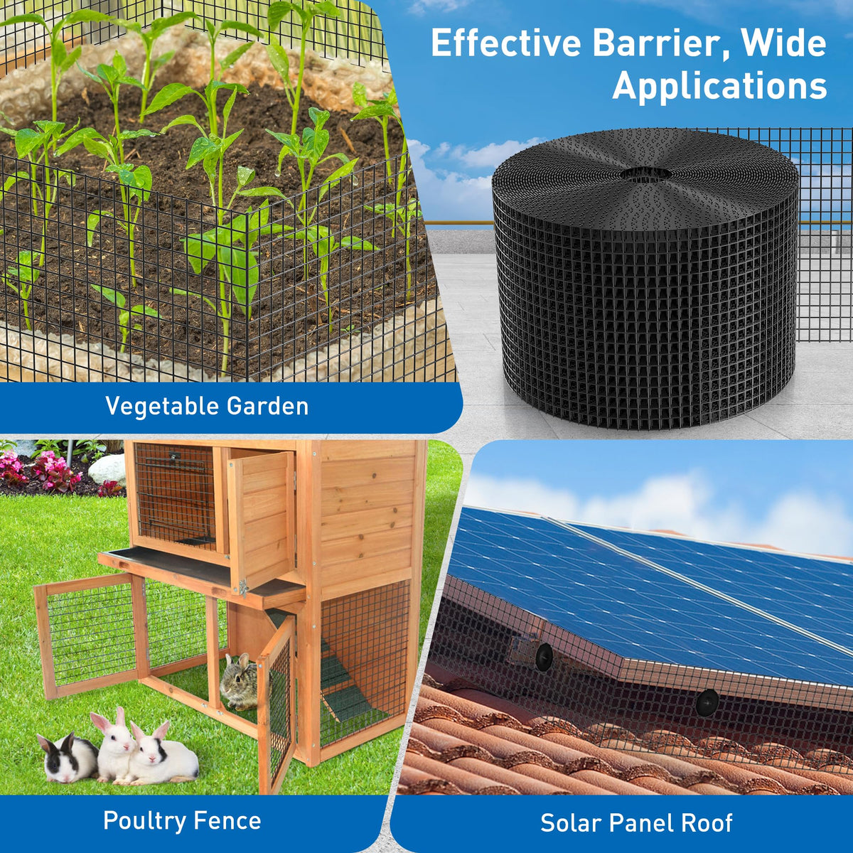 ZeroPone versatile netting adapts to conduits, rails, and vents for protection