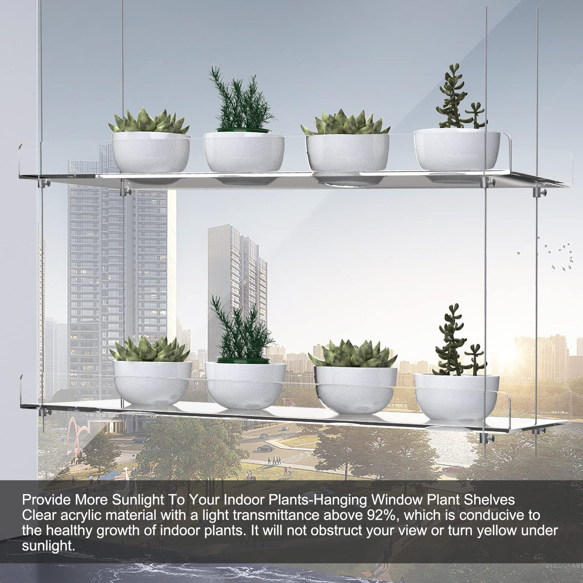 ZerzSemp multifunctional shelf suitable for plants, candles, and bathroom items