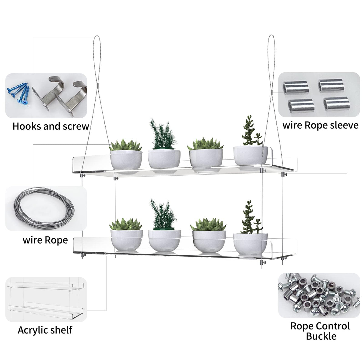 ZerzSemp space-saving design keeps pots neatly displayed by the window