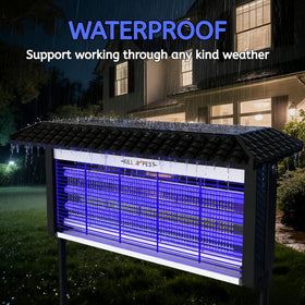 ZETAWALE Solar Bug Zapper ambient light mode provides soft outdoor illumination