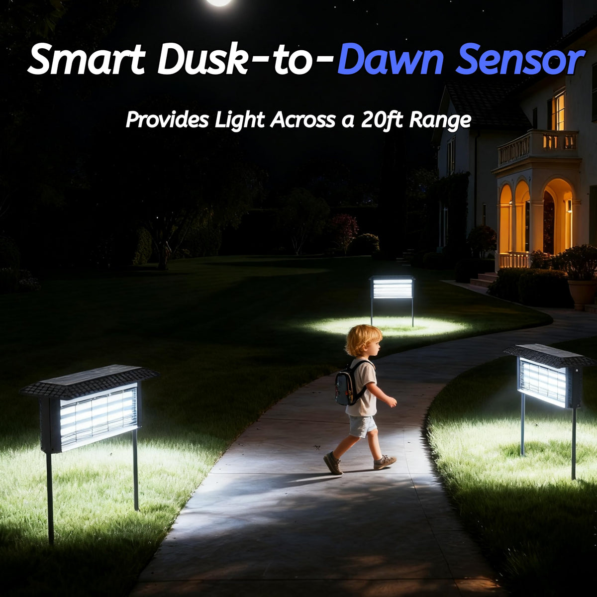ZETAWALE Solar Bug Zapper ground stake supports lawn placement