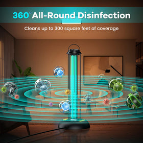 ZETAWALE UV Light Sanitizer targeting mattress and upholstery odors