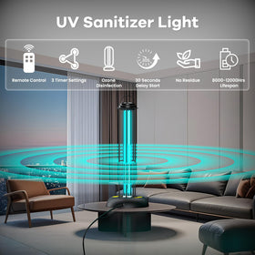 ZETAWALE UV Light Sanitizer remote control for easy operation