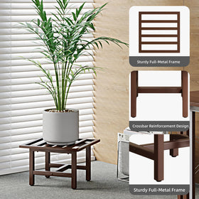 ZETONIQ indoor-outdoor plant stand enhancing home decor.