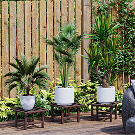 ZETONIQ rustproof coating shown on iron plant stand against weather.