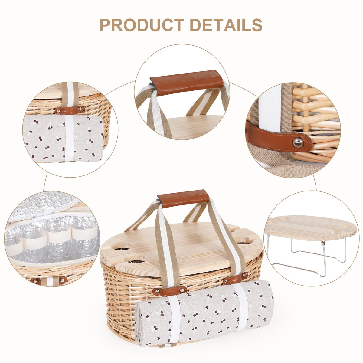 Zettfuly cutlery service kit with four utensils.