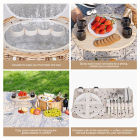 Zettfuly stainless steel utensils are durable for outdoor dining.