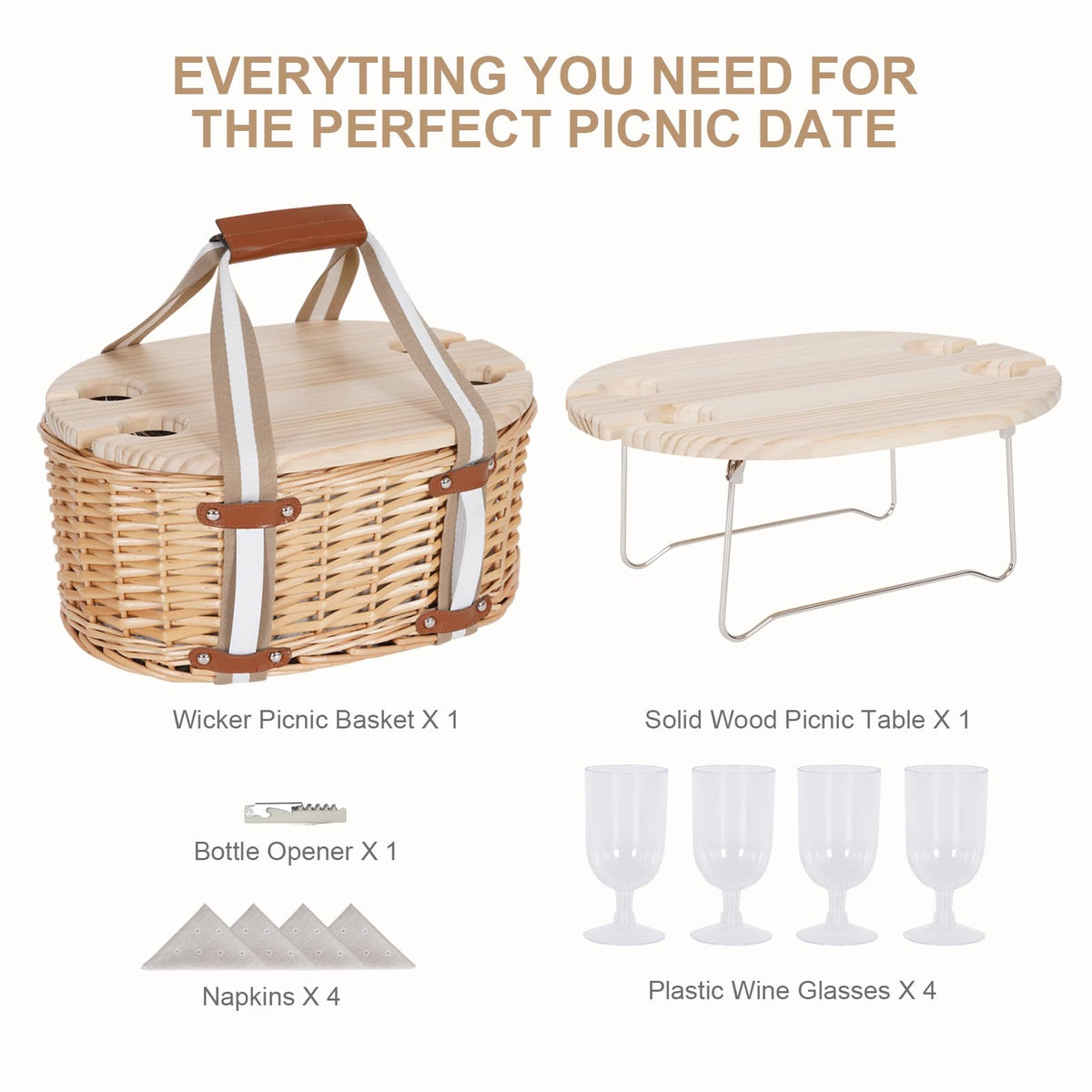 Zettfuly wicker basket dual lid design for easy access and serving.