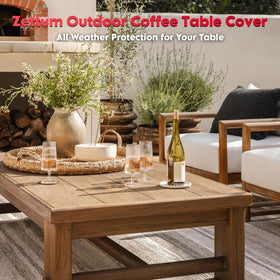 Zettum 48 x 26 x 18 inch dimensions fit most side tables