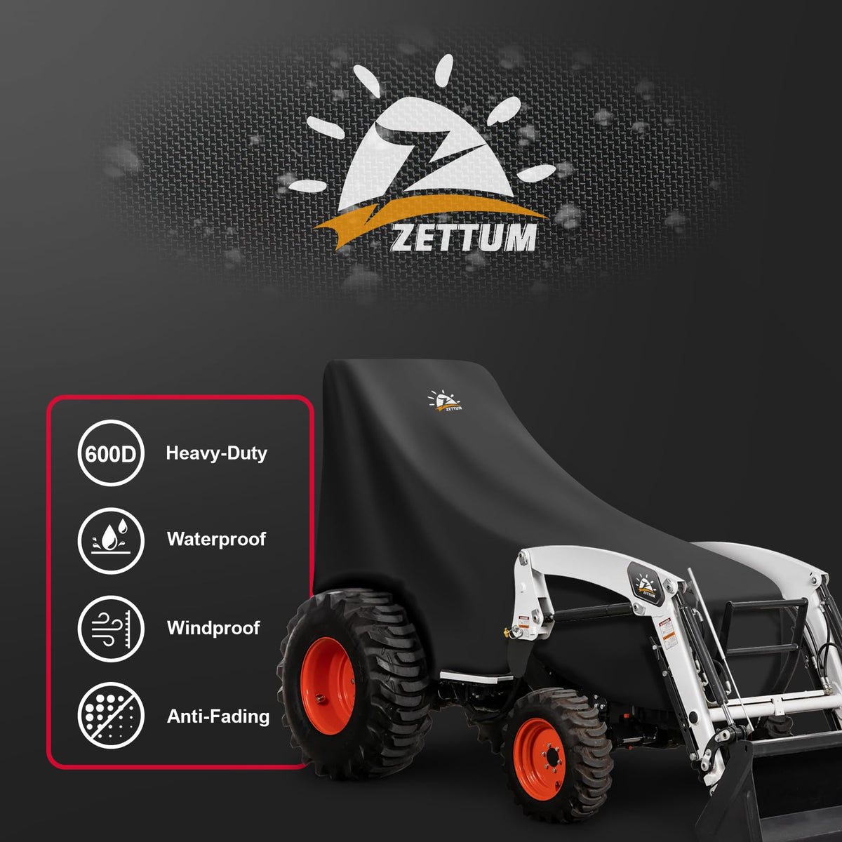 Zettum Breathable 600D Oxford fabric resists tearing and dries quickly.