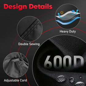 Zettum daybed cover with drawstring secures snug fit in windy conditions