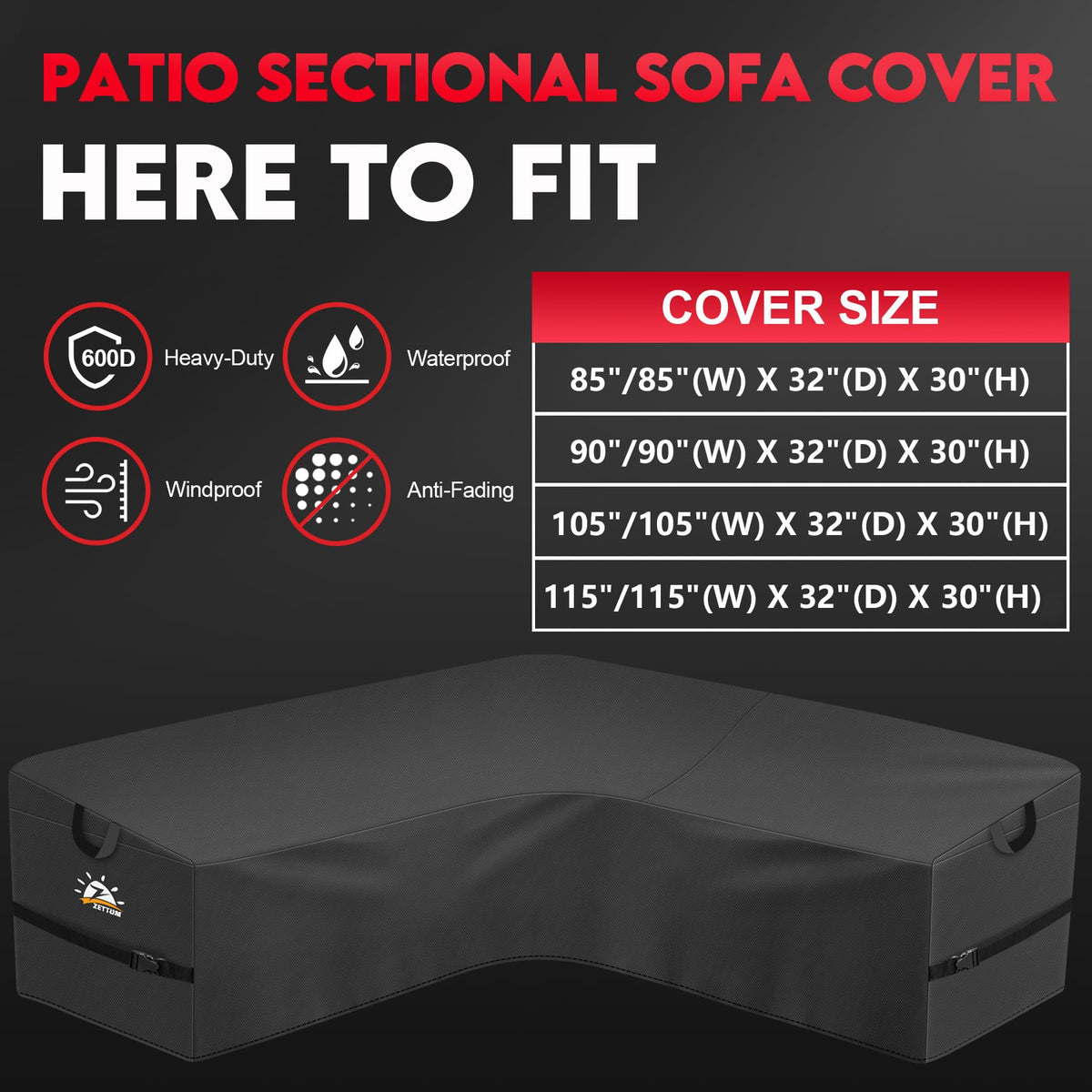 Zettum easy-on-off patio cover demonstrates quick setup and removal
