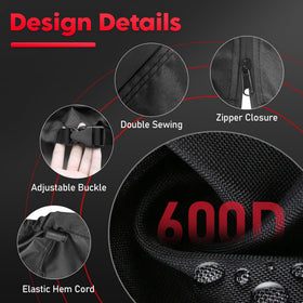 Zettum egg chair cover secured by sliders and buckles for a snug fit