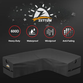 Zettum outdoor cover in bright sunlight demonstrates fade resistance.