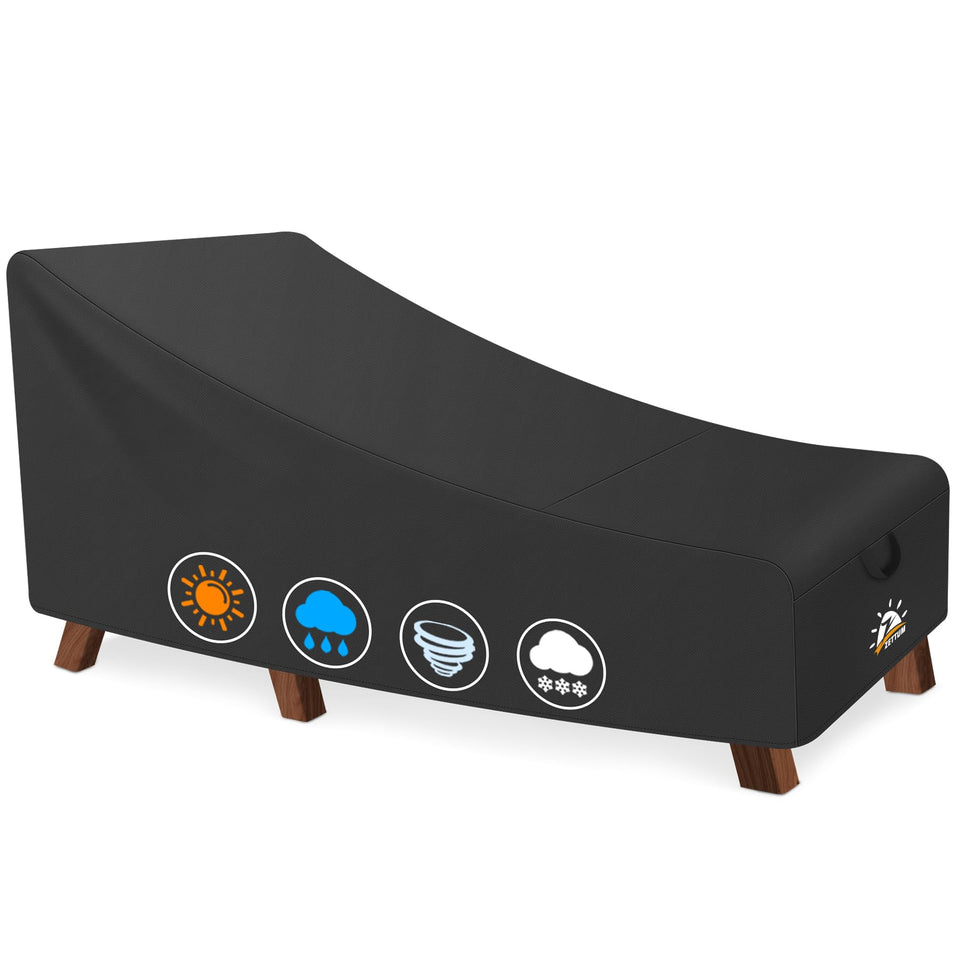 Zettum outdoor seating cover waterproof protection on a lounge chair