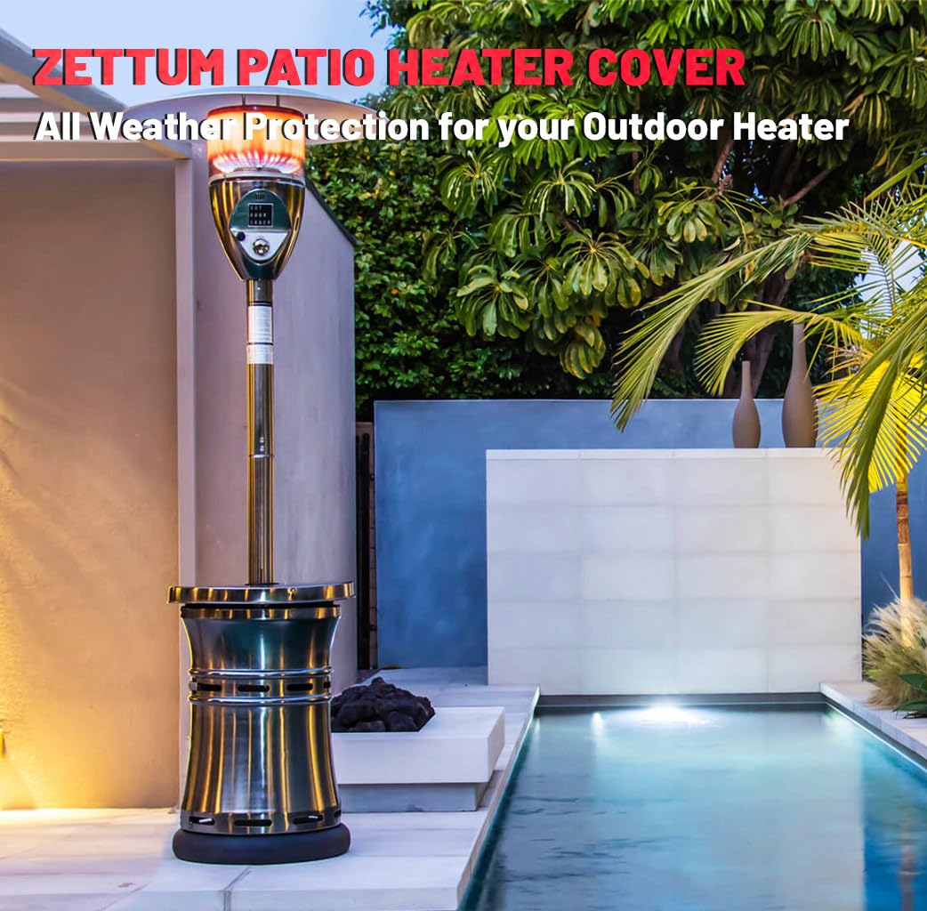 Zettum patio heater cover fits East Oak Hampton Bay Fire Sense models and more