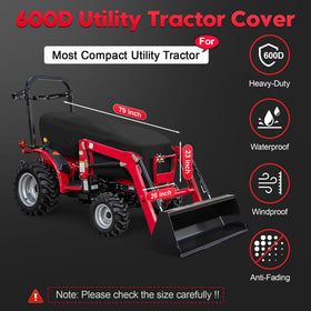 Zettum tractor cover seat-area protection keeps upholstery clean and dry