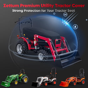 Zettum tractor cover windproof buckles secure during strong winds