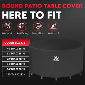 Zettum windproof buckle design keeps the cover secure on breezy days.
