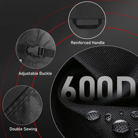Wind-proof buckle system keeps cover securely in place