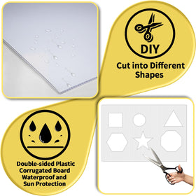 Zeumzwf customizable yard sign, double-sided option, easy DIY messaging.