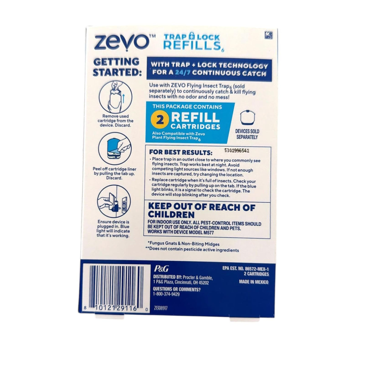 ZEVO EXTREME plug-in trap in hallway intercepts flying insects near doorway