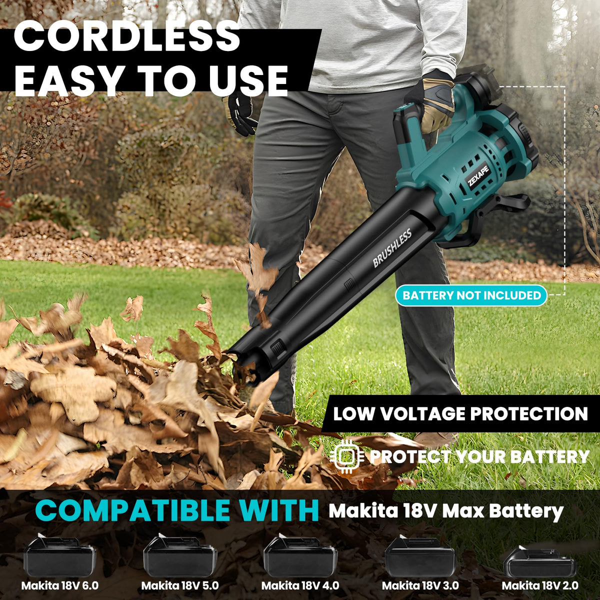 ZEXAPE brushless motor delivers powerful airflow with cooler operation