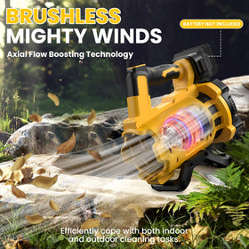 ZEXAPE leaf blower 6 speed wheel enables precise airflow control