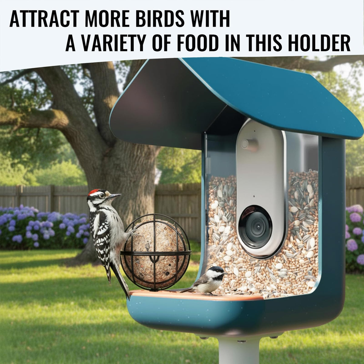 Zeytosu attracts woodpeckers, wrens, and chickadees to your yard.