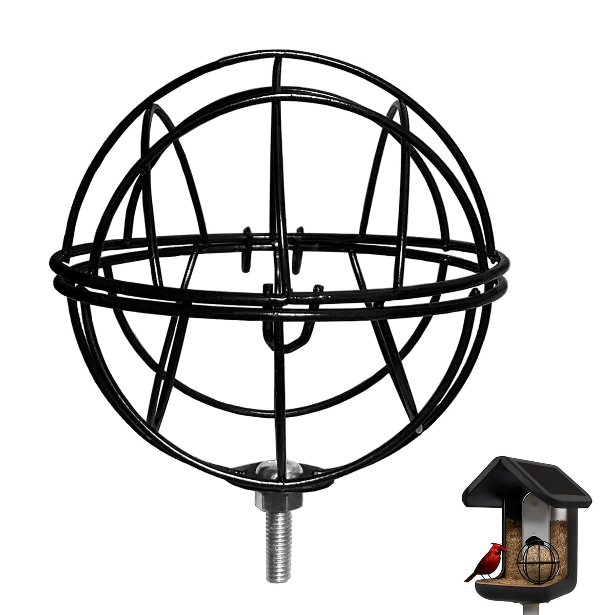 Zeytosu suet ball holder installed on a feeder, easy setup for year-round birds.
