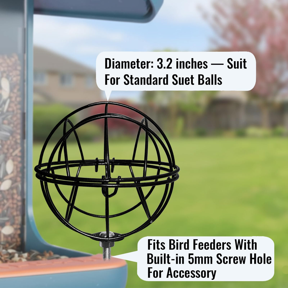 Zeytosu squirrel-resistant metal design protects feed from chewers.