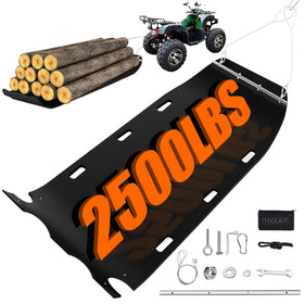 ZFbuhuo yard drag sled top view with wide surface for heavy load transport.