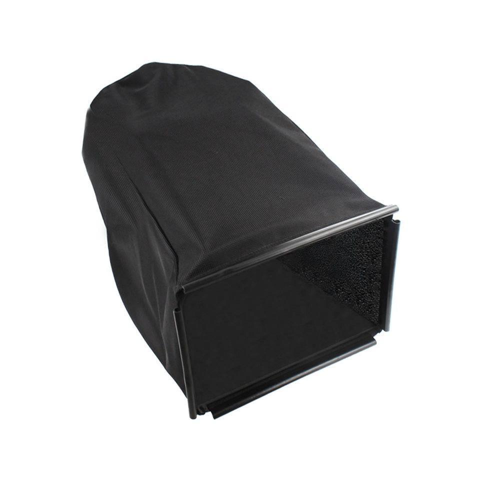 Zfegto 115-4673 Toro bag front view; no-frame replacement for 22-inch Recycler mowers.