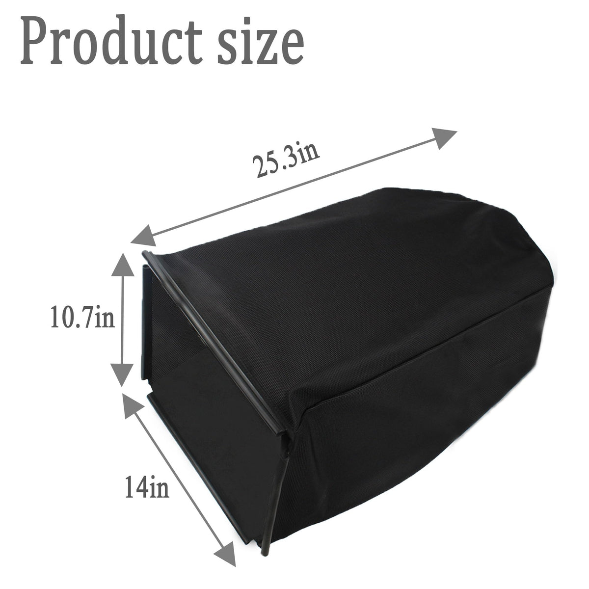 Zfegto bag side view highlighting durable construction for Toro 22-inch Recycler.