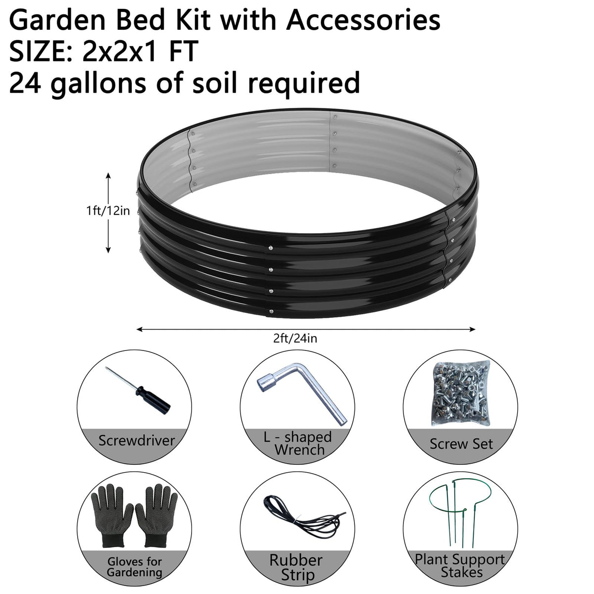 ZFHgarden 2pc raised garden bed kit for expanding your growing space.