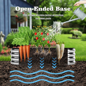 ZFHgarden open-base-root-space-detail illustrates improved aeration and healthy root space