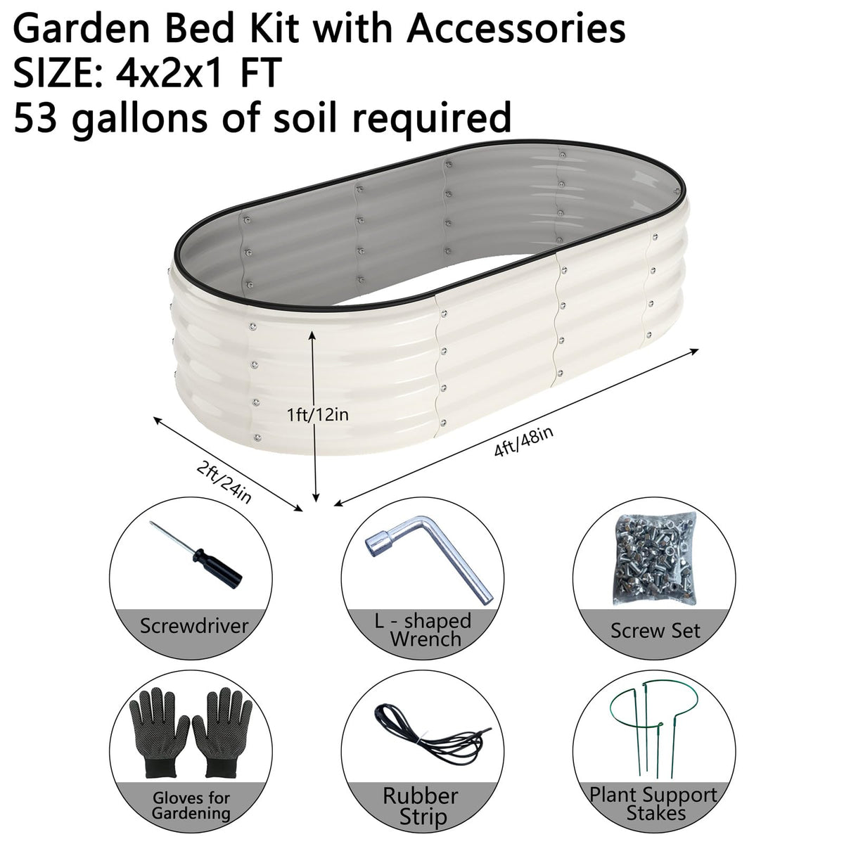 ZFHgarden raised garden bed dual boxes for flexible space planning